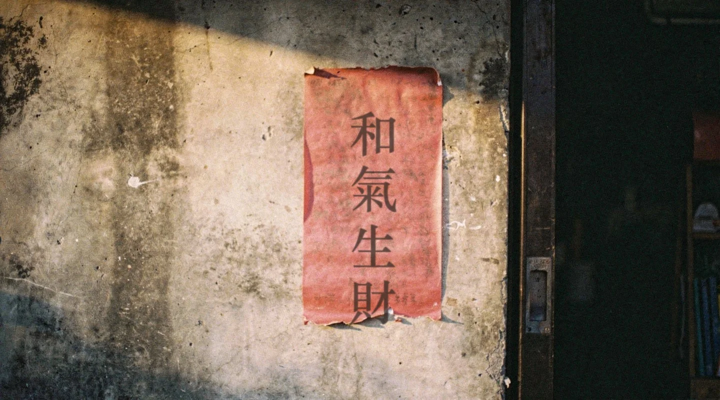 這句話貼了很久了。